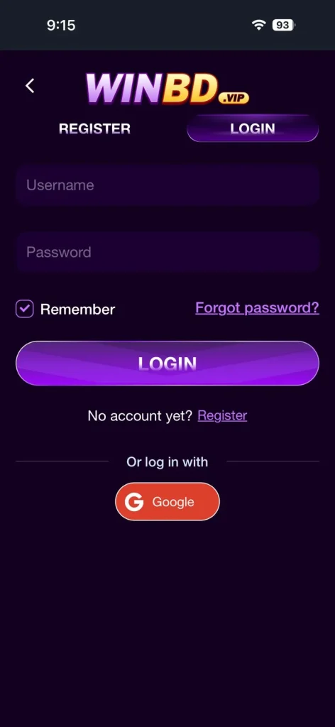 WINBD Game Login